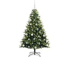 Dirbtinė sulankstoma Kalėdų eglutė su 150 LED lemputių 150 cm