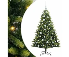 Dirbtinė sulankstoma Kalėdų eglutė su 150 LED lemputių 120 cm