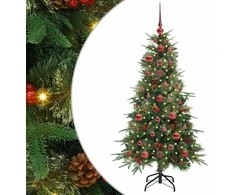Dirbtinė Sulankstoma Kalėdų Eglutė Žalia 120 cm PE ir PVC