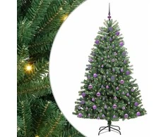 Dirbtinė Sulankstoma Kalėdų Eglutė Žalia 210 cm PVC ir metalas