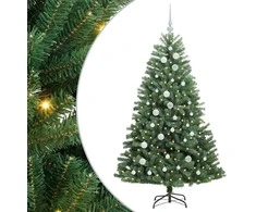Dirbtinė Sulankstoma Kalėdų Eglutė Žalia 150 cm PVC ir metalas