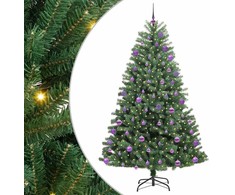 Dirbtinė Sulankstoma Kalėdų Eglutė Žalia 180 cm PVC ir metalas