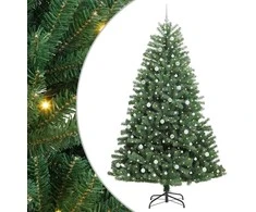 Dirbtinė Sulankstoma Kalėdų Eglutė Žalia 240 cm PVC ir metalas