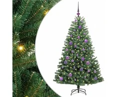Dirbtinė Sulankstoma Kalėdų Eglutė Žalia 150 cm PVC ir metalas