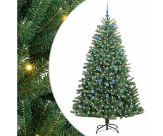 Dirbtinė Sulankstoma Kalėdų Eglutė Žalia 210 cm PVC ir metalas