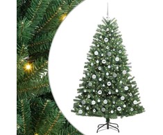 Dirbtinė Sulankstoma Kalėdų Eglutė Žalia 180 cm PVC ir metalas