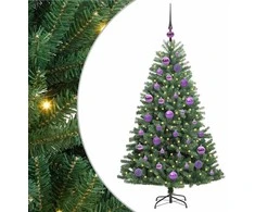 Dirbtinė Sulankstoma Kalėdų Eglutė Žalia 120 cm PVC ir metalas