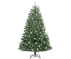 Dirbtinė Sulankstoma Kalėdų Eglutė Žalia 210 cm PVC ir metalas