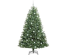 Dirbtinė Sulankstoma Kalėdų Eglutė Žalia 210 cm PVC ir metalas