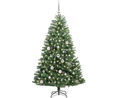 Dirbtinė Sulankstoma Kalėdų Eglutė Žalia 150 cm PVC ir metalas