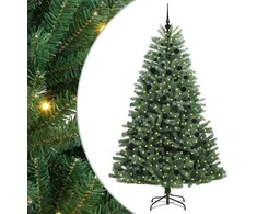 Dirbtinė Sulankstoma Kalėdų Eglutė Žalia 210 cm PVC ir metalas