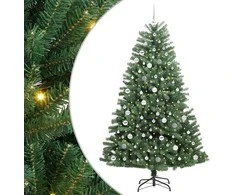 Dirbtinė Sulankstoma Kalėdų Eglutė Žalia 210 cm PVC ir metalas