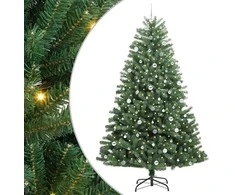 Dirbtinė Sulankstoma Kalėdų Eglutė Žalia 240 cm PVC ir metalas