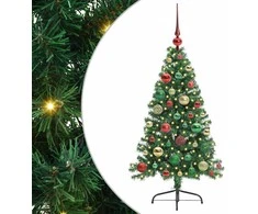 Dirbtinis prieššventinis eglutė su šviesomis Žalia 120 cm PVC