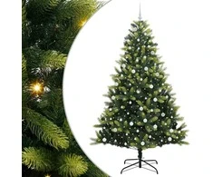 Dirbtinis sulankstomas Kalėdų medis su 300 LED Žalia 240 cm