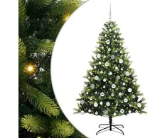 Dirbtinis sulankstomas Kalėdų medis su 300 LED Žalia 180 cm