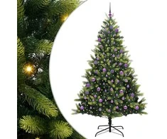 Dirbtinis sulankstomas Kalėdų medis su 300 LED Žalia 240 cm