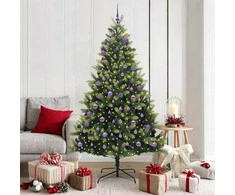 Dirbtinis sulankstomas Kalėdų medis su 300 LED Žalia 180 cm