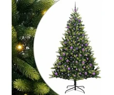 Dirbtinis sulankstomas Kalėdų medis su 300 LED Žalia 180 cm