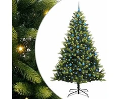Dirbtinis sulankstomas Kalėdų medis su 300 LED Žalia 240 cm