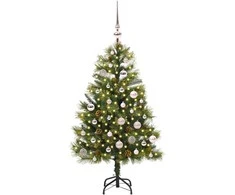 Dirbtinis sulankstomas kalėdų medis su kankorėžiais 150 cm