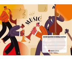 Realister Formulių sąsiuvinis, muzika, A5 horizontalus,14 lapų