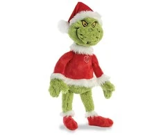 Dėlionė Bookshop Grinch - Pluszowa maskotka / przytulanka Grinch w stroju Świętego Mikołaja 43 cm Eco-Friendly