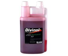 Divinol 2T pusiau sintetinė 1L su doz Raudona.API TC, JASO FD, 1:50