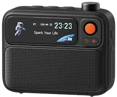 Divoom FlowToo All-Day Lifestyle Speaker, juodas