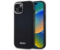 DKNY DKHMP14SPSCMCLK Apple iPhone 14 6.1" dėklas telefonui juodos spalvos Plain Logo MagSafe
