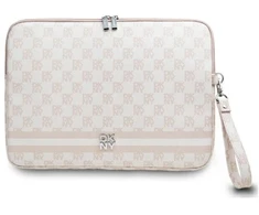 DKNY Dėklas kompiuteriui DKCS14PVSHLP 14″ rožinės spalvos Checkeraudonos spalvos Pattern Printed Stripes