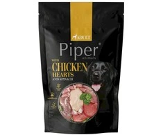Dolina Noteci PIPER ANIMALS with vištiena hearts and spinach – drėgnas ėdalas šunims – 500g