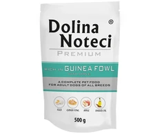 DOLINA NOTECI Premium Rich in guinea fowl with apple – drėgnas ėdalas šunims – 500g