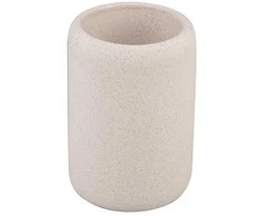 Domoletti Stiklinė dantų šepetėliams Granit BCO-0597C, smėlio spalvos
