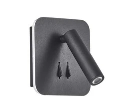 Sieninis šviestuvas Domoletti Tvirtinamasis šviestuvas AREA 19002-BK 3W+6W LED BL
