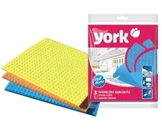Drėgnų šluosčių komplektas York, 3 vnt., 17,5 x 15,5 cm
