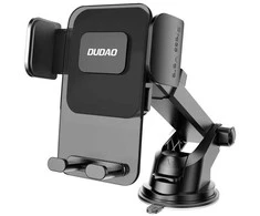 Dudao F8Max+ car holder for dashboard or windshield – juodos spalvos