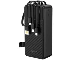 Dudao K11 Max 30000mAh Powerbank su integruotais kabeliais – juodos spalvos