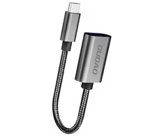 Dudao L15T OTG Adapteris USB-C – USB-A – pilkos spalvos