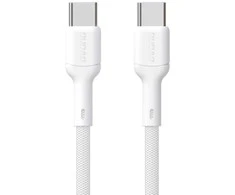 Dudao L9C 65W USB-C – USB-C kabelis 1m – baltos spalvos