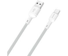 Dudao L9T 5A USB-A – USB-C kabelis 1m – baltos spalvos
