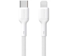 Dudao L9X 30W USB-C – Lightning kabelis 2m – baltos spalvos