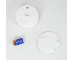 Dūmų jutiklis PNI A024 su „Wi-Fi“, valdymas per „Tuya Smart“ programėlę, maitinimas 9V baterija, 85dB, garsinis ir vaizdinis signalas, tylusis aliarmas