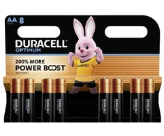 Baterija - Duracell Optimum MN1500 AA 1.5V Alkalinė 8 Pakuotė