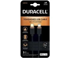 Duracell USB-C laidas skirtas Lightning 1m (juodas)
