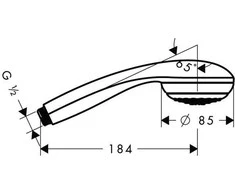 Hansgrohe Crom85 Mono duso galvute