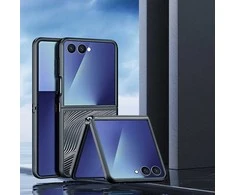 Dux Ducis Aimo dėklas skirtas Samsung Galaxy Z Flip7 – juodos spalvos