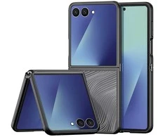 Dux Ducis Aimo dėklas skirtas Samsung Galaxy Z Flip7 – juodos spalvos