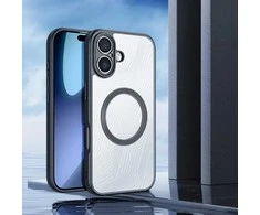 Dux Ducis Aimo Mag dėklas su Magnetic Ring skirtas Apple iPhone 17 – juodos spalvos