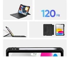 Dux Ducis DK Series dėklas su Bluetooth klaviatūra Apple Apple iPad 10 (2022) - juodos spalvos